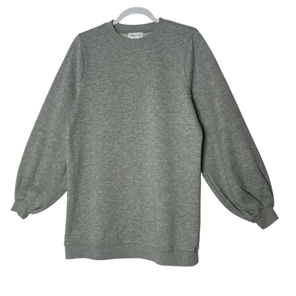 Lovers & Friends Jessa Sweatshirt Dress‎ Women's Small in Charcoal  Oversized - Picture 2 of 8